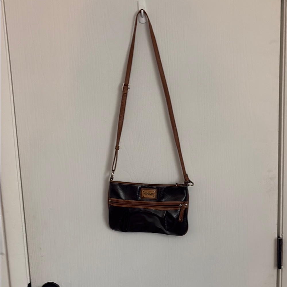 Black and Brown Crossbody Bag